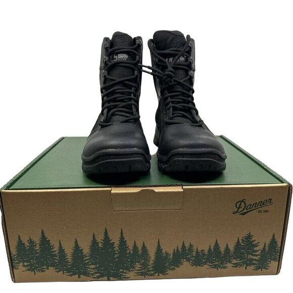 Danner Mens Tactical Lookout Boots Black Leather Lace Up Round Toe 7 D New - Picture 9 of 15